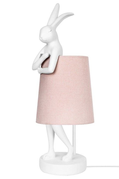 Kare Design KARE lampa stołowa RABBIT 68 cm biała / róźowa Kare Design KARE lampa stołowa RABBIT 68 cm biała / róźowa