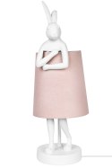 Kare Design KARE lampa stołowa RABBIT 68 cm biała / róźowa Kare Design KARE lampa stołowa RABBIT 68 cm biała / róźowa