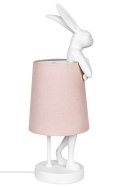 Kare Design KARE lampa stołowa RABBIT 68 cm biała / róźowa Kare Design KARE lampa stołowa RABBIT 68 cm biała / róźowa