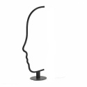 King Home Lampa stołowa LED FACE TABLE czarna metal aluminium przypomina profil twarzy kobiety będzie dekoracją pomieszczenia King Home Lampa stołowa LED FACE TABLE czarna metal aluminium przypomina profil twarzy kobiety będzie dekoracją pomieszczenia