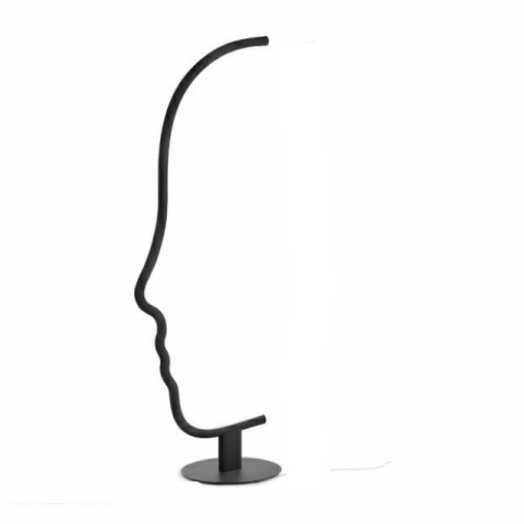 King Home Lampa stołowa LED FACE TABLE czarna metal aluminium przypomina profil twarzy kobiety będzie dekoracją pomieszczenia King Home Lampa stołowa LED FACE TABLE czarna metal aluminium przypomina profil twarzy kobiety będzie dekoracją pomieszczenia