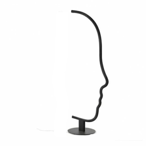 King Home Lampa stołowa LED FACE TABLE czarna metal aluminium przypomina profil twarzy kobiety będzie dekoracją pomieszczenia King Home Lampa stołowa LED FACE TABLE czarna metal aluminium przypomina profil twarzy kobiety będzie dekoracją pomieszczenia