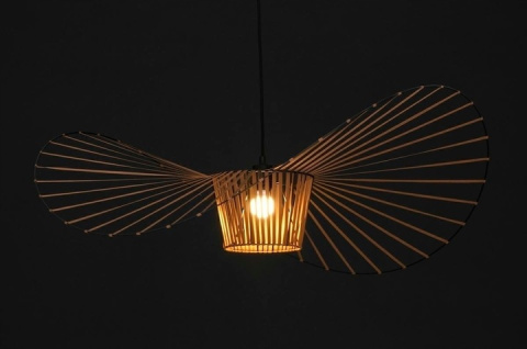 King Home Lampa wisząca CAPELLO FI 100 coffee tworzywo E27 w kształcie kapelusza damskiego King Home Lampa wisząca CAPELLO FI 100 coffee tworzywo E27 w kształcie kapelusza damskiego