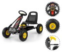 Milly Mally Gokart na pedały Pojazd Jeździk Thor Black Czarny metal regulowana odległość fotela od kierownicy hamulec 3-8 lat Milly Mally Gokart na pedały Pojazd Jeździk Thor Black Czarny metal regulowana odległość fotela od kierownicy hamulec 3-8 lat