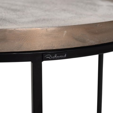 Richmond Interiors RICHMOND stolik kawowy MILO 70 złoty Richmond Interiors RICHMOND stolik kawowy MILO 70 złoty