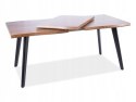 SIGNAL STÓŁ FRESNO PROSTOKĄTNY ROZKŁADANY BLAT MDF +OKLEINA DĄB ARTISAN /CZARNY MAT STELAŻ METALOWY 150(210)X90 SIGNAL STÓŁ FRESNO PROSTOKĄTNY ROZKŁADANY BLAT MDF +OKLEINA DĄB ARTISAN /CZARNY MAT STELAŻ METALOWY 150(210)X90