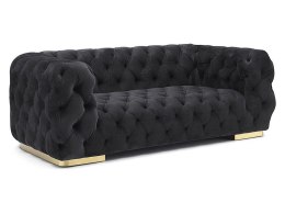 SOFA CHESTER 2 VELVET CZARNY TAP.200