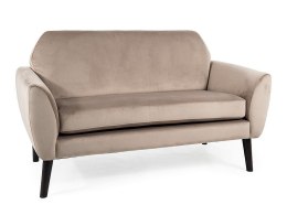 SOFA MENA VELVET C. BEŻ BLUVEL 40 / WENGE