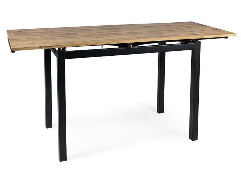 STÓŁ ROZKŁADANY PROSTOKĄTNY DĄB ARTISAN / CZARNY MAT 110(170)x74 GD017 SIGNAL PŁYTA LAMINOWANA STELAŻ METAL DO JADALNI KUCHNI STÓŁ ROZKŁADANY PROSTOKĄTNY DĄB ARTISAN / CZARNY MAT 110(170)x74 GD017 SIGNAL PŁYTA LAMINOWANA STELAŻ METAL DO JADALNI KUCHNI