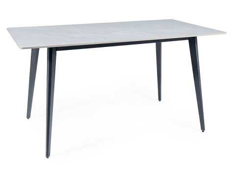 STÓŁ IVY SIGNAL CERAMIKA EFEKT MARMURU SZARY/ STELAŻ CZARNY MAT METAL 140X80 PROSTOKĄTNY DO SALONU JADALNI KUCHNI STÓŁ IVY SIGNAL CERAMIKA EFEKT MARMURU SZARY/ STELAŻ CZARNY MAT METAL 140X80 PROSTOKĄTNY DO SALONU JADALNI KUCHNI