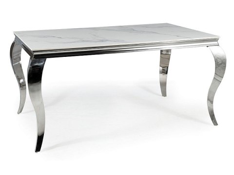 STÓŁ PRINCE CERAMIC BIAŁY CALACATTA/CHROM 180X90 STÓŁ PRINCE CERAMIC BIAŁY CALACATTA/CHROM 180X90