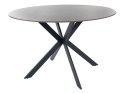 SIGNAL STÓŁ TALIA CERAMIKA EFEKT MARMURU SZARY/ PODSTAWA METAL CZARNY MAT OKRĄGŁY FI120 DO SALONU JADALNI KUCHNI LOKALU SIGNAL STÓŁ TALIA CERAMIKA EFEKT MARMURU SZARY/ PODSTAWA METAL CZARNY MAT OKRĄGŁY FI120 DO SALONU JADALNI KUCHNI LOKALU
