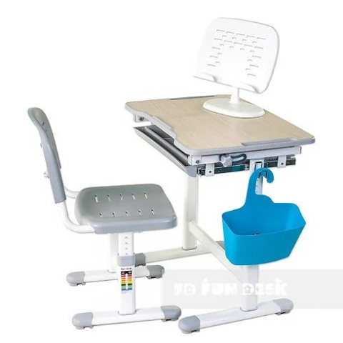 Fun Desk dziecięce Piccolino Grey BIURKO+KRZESŁO regulowane Fun Desk dziecięce Piccolino Grey BIURKO+KRZESŁO regulowane