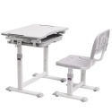 Fun Desk zestaw Sorpresa Grey biurko+krzesło regulowane Biały/Szary Dziecko