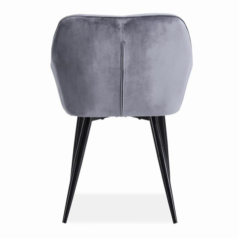 Halmar K487 krzesło do jadalni popiel, materiał: tkanina - velvet / stal malowana Halmar K487 krzesło do jadalni popiel, materiał: tkanina - velvet / stal malowana