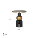 Richmond Interiors RICHMOND stolik MOSE 51 czarny Richmond Interiors RICHMOND stolik MOSE 51 czarny