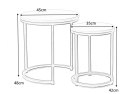 ŁAWA STOLIK HOLA ZESTAW 2 OKRĄGŁA SIGNAL PŁYTA LAMINOWANA DĄB NATURALNY / STELAŻ METAL CZARNY FI 45 i FI 35 ŁAWA STOLIK HOLA ZESTAW 2 OKRĄGŁA SIGNAL PŁYTA LAMINOWANA DĄB NATURALNY / STELAŻ METAL CZARNY FI 45 i FI 35