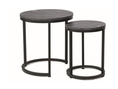 ŁAWA STOLIK HOLA ZESTAW 2 SIGNAL PŁYTA LAMINOWANA CZARNY EFEKT MARMURU/STELAŻ METAL CZARNY MAT FI 45 FI 32 ŁAWA STOLIK HOLA ZESTAW 2 SIGNAL PŁYTA LAMINOWANA CZARNY EFEKT MARMURU/STELAŻ METAL CZARNY MAT FI 45 FI 32