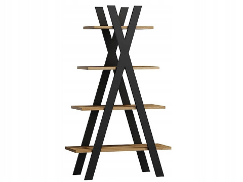 SIGNAL REGAŁ PÓŁKI TIPI II DĄB WOTAN+CZARNY 180x85 PŁYTA LAMINOWANA NA KSIĄŻKI ZABAWKI DROBIAZGI SIGNAL REGAŁ PÓŁKI TIPI II DĄB WOTAN+CZARNY 180x85 PŁYTA LAMINOWANA NA KSIĄŻKI ZABAWKI DROBIAZGI