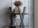 SIGNAL REGAŁ PÓŁKI TIPI II DĄB WOTAN+CZARNY 180x85 PŁYTA LAMINOWANA NA KSIĄŻKI ZABAWKI DROBIAZGI SIGNAL REGAŁ PÓŁKI TIPI II DĄB WOTAN+CZARNY 180x85 PŁYTA LAMINOWANA NA KSIĄŻKI ZABAWKI DROBIAZGI