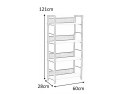 SIGNAL REGAŁ RAW R4 PÓŁKI NA KSIĄŻKI PŁYTA LAMINOWANA DĄB/ STELAŻ METAL CZARNY MAT NA ZABAWKI BIBELOTY SIGNAL REGAŁ RAW R4 PÓŁKI NA KSIĄŻKI PŁYTA LAMINOWANA DĄB/ STELAŻ METAL CZARNY MAT NA ZABAWKI BIBELOTY