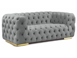 SOFA CHESTER 2 VELVET SZARY TAP.203