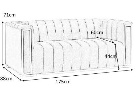 SIGNAL SOFA KANAPA VOGUE 2 TAPICEROWANA TKANINA VELVET GRANATOWY TAP.202/ZŁOTY METAL DWUOSOBOWA SIGNAL SOFA KANAPA VOGUE 2 TAPICEROWANA TKANINA VELVET GRANATOWY TAP.202/ZŁOTY METAL DWUOSOBOWA