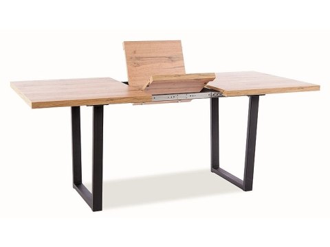 SIGNAL STÓŁ VITO DĄB ARTISAN/CZARNY 140(180)X85 MDF + OKLEINA PODSTAWA METAL PROSTOKĄTNY ROZKŁADANY DO JADALNI KUCHNI SIGNAL STÓŁ VITO DĄB ARTISAN/CZARNY 140(180)X85 MDF + OKLEINA PODSTAWA METAL PROSTOKĄTNY ROZKŁADANY DO JADALNI KUCHNI