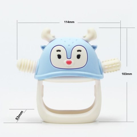 Smily Mia Smily Mia Gryzak dla Niemowlaka Renifer Light Blue Smily Mia Smily Mia Gryzak dla Niemowlaka Renifer Light Blue