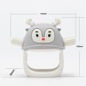 Smily Mia Smily Mia Gryzak dla Niemowlaka Renifer Light Grey Smily Mia Smily Mia Gryzak dla Niemowlaka Renifer Light Grey