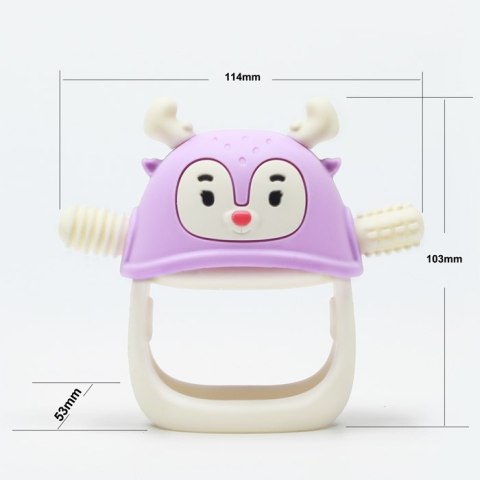Smily Mia Smily Mia Gryzak dla Niemowlaka Renifer Purple Smily Mia Smily Mia Gryzak dla Niemowlaka Renifer Purple