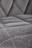 Halmar K450 krzesło do jadalni popielaty, materiał: tkanina velvet, nogi metal czarny Halmar K450 krzesło do jadalni popielaty, materiał: tkanina velvet, nogi metal czarny