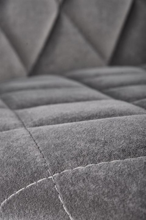 Halmar K450 krzesło do jadalni popielaty, materiał: tkanina velvet, nogi metal czarny Halmar K450 krzesło do jadalni popielaty, materiał: tkanina velvet, nogi metal czarny