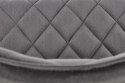 Halmar K450 krzesło do jadalni popielaty, materiał: tkanina velvet, nogi metal czarny Halmar K450 krzesło do jadalni popielaty, materiał: tkanina velvet, nogi metal czarny