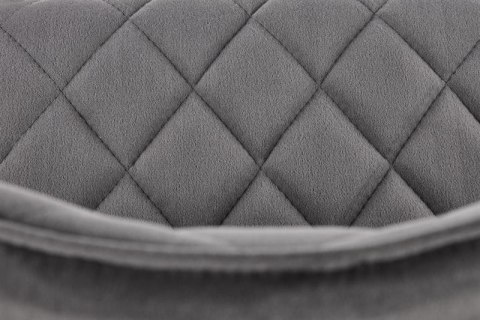 Halmar K450 krzesło do jadalni popielaty, materiał: tkanina velvet, nogi metal czarny Halmar K450 krzesło do jadalni popielaty, materiał: tkanina velvet, nogi metal czarny
