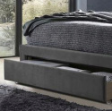 Halmar łóżko GRACE 160x200 z szufladami tapicerowane tkanina popiel velvet drewno lite kauczukowe dwuosobowe do sypialni Halmar łóżko GRACE 160x200 z szufladami tapicerowane tkanina popiel velvet drewno lite kauczukowe dwuosobowe do sypialni