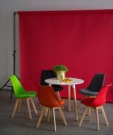 Intesi Stół Copine okrągły blat MDF lakierowany biały fi 80 cm na trzech nogach z drewna jesionowego do kawiarni kuchni jadalni Intesi Stół Copine okrągły blat MDF lakierowany biały fi 80 cm na trzech nogach z drewna jesionowego do kawiarni kuchni jadalni