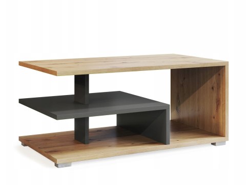 SIGNAL ŁAWA PROSTOKĄTNA CORA DĄB ARTISAN / ANTRACYT 90X50 PŁYTA LAMINOWANA OBRZEŻE ABS Z PÓŁKĄ SIGNAL ŁAWA PROSTOKĄTNA CORA DĄB ARTISAN / ANTRACYT 90X50 PŁYTA LAMINOWANA OBRZEŻE ABS Z PÓŁKĄ