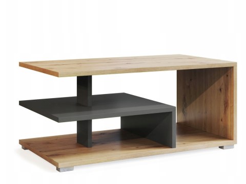 SIGNAL ŁAWA PROSTOKĄTNA CORA DĄB ARTISAN / ANTRACYT 90X50 PŁYTA LAMINOWANA OBRZEŻE ABS Z PÓŁKĄ SIGNAL ŁAWA PROSTOKĄTNA CORA DĄB ARTISAN / ANTRACYT 90X50 PŁYTA LAMINOWANA OBRZEŻE ABS Z PÓŁKĄ