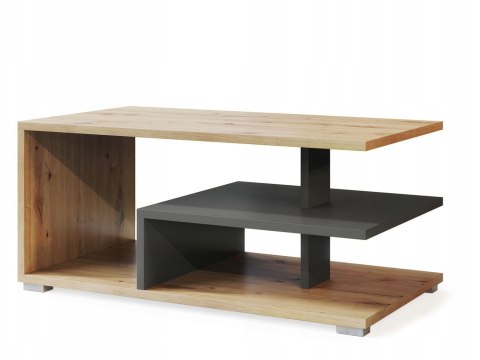 SIGNAL ŁAWA PROSTOKĄTNA CORA DĄB ARTISAN / ANTRACYT 90X50 PŁYTA LAMINOWANA OBRZEŻE ABS Z PÓŁKĄ SIGNAL ŁAWA PROSTOKĄTNA CORA DĄB ARTISAN / ANTRACYT 90X50 PŁYTA LAMINOWANA OBRZEŻE ABS Z PÓŁKĄ