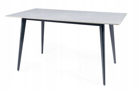 STÓŁ IVY SIGNAL CERAMIKA EFEKT MARMURU SZARY/ STELAŻ CZARNY MAT METAL 140X80 PROSTOKĄTNY DO SALONU JADALNI KUCHNI STÓŁ IVY SIGNAL CERAMIKA EFEKT MARMURU SZARY/ STELAŻ CZARNY MAT METAL 140X80 PROSTOKĄTNY DO SALONU JADALNI KUCHNI