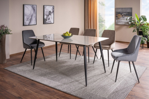 STÓŁ RION PROSTOKĄTNY CERAMIKA EFEKT MARMURU BIAŁY/ CZARNY MAT STELAŻ METALOWY 130X70 DO JADALNI SALONU LOKALU KUCHNI SIGNAL STÓŁ RION PROSTOKĄTNY CERAMIKA EFEKT MARMURU BIAŁY/ CZARNY MAT STELAŻ METALOWY 130X70 DO JADALNI SALONU LOKALU KUCHNI SIGNAL