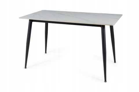SIGNAL STÓŁ RION BLAT CERAMIKA EFEKT MARMURU BIAŁY/ CZARNY MAT STELAŻ METAL 160X90 PROSTOKĄTNY NIEROZKŁADANY SIGNAL STÓŁ RION BLAT CERAMIKA EFEKT MARMURU BIAŁY/ CZARNY MAT STELAŻ METAL 160X90 PROSTOKĄTNY NIEROZKŁADANY