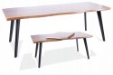 SIGNAL STÓŁ FRESNO MDF + OKLEINA DĄB ARTISAN / CZARNY MAT STELAŻ METAL 120(180)X80 PROSTOKĄTNY ROZKŁADANY SIGNAL STÓŁ FRESNO MDF + OKLEINA DĄB ARTISAN / CZARNY MAT STELAŻ METAL 120(180)X80 PROSTOKĄTNY ROZKŁADANY