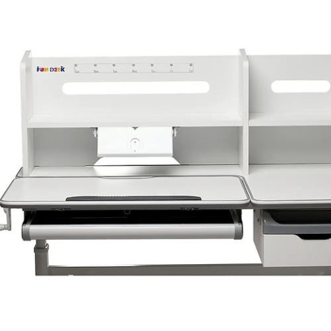 Biurko Fun Desk Fiore II Grey Regulowane biurko dla dzieci i młodzieży Biały / Szary Biurko Fun Desk Fiore II Grey Regulowane biurko dla dzieci i młodzieży Biały / Szary