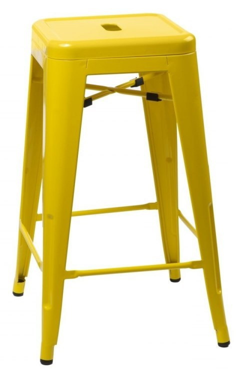 HOKER metalowy STOŁEK BAROWY Paris 75cm. żółty insp. Tolix D2.DESIGN MOŻNA SZTAPLOWAĆ WYKONANY RĘCZNIE do kuchni pubu baru HOKER metalowy STOŁEK BAROWY Paris 75cm. żółty insp. Tolix D2.DESIGN MOŻNA SZTAPLOWAĆ WYKONANY RĘCZNIE do kuchni pubu baru
