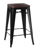 HOKER METALOWY CZARNY STOŁEK BAROWY Paris Wood 75cm D2.DESIGN SIEDZISKO DREWNO LAKIEROWANE SOSNOWE kolor ORZECH HOKER METALOWY CZARNY STOŁEK BAROWY Paris Wood 75cm D2.DESIGN SIEDZISKO DREWNO LAKIEROWANE SOSNOWE kolor ORZECH