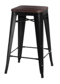 HOKER METALOWY CZARNY STOŁEK BAROWY Paris Wood 75cm D2.DESIGN SIEDZISKO DREWNO LAKIEROWANE SOSNOWE kolor ORZECH HOKER METALOWY CZARNY STOŁEK BAROWY Paris Wood 75cm D2.DESIGN SIEDZISKO DREWNO LAKIEROWANE SOSNOWE kolor ORZECH