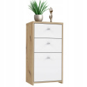 Forte BEST CHEST SQNK211-C804 Komoda, szafka półka, szuflady, Dąb Artisan / Biały Forte BEST CHEST SQNK211-C804 Komoda, szafka półka, szuflady, Dąb Artisan / Biały