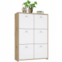Forte BEST CHEST SQNK321-C804 Komoda, szafka półki Dąb Artisan / Biały Forte BEST CHEST SQNK321-C804 Komoda, szafka półki Dąb Artisan / Biały